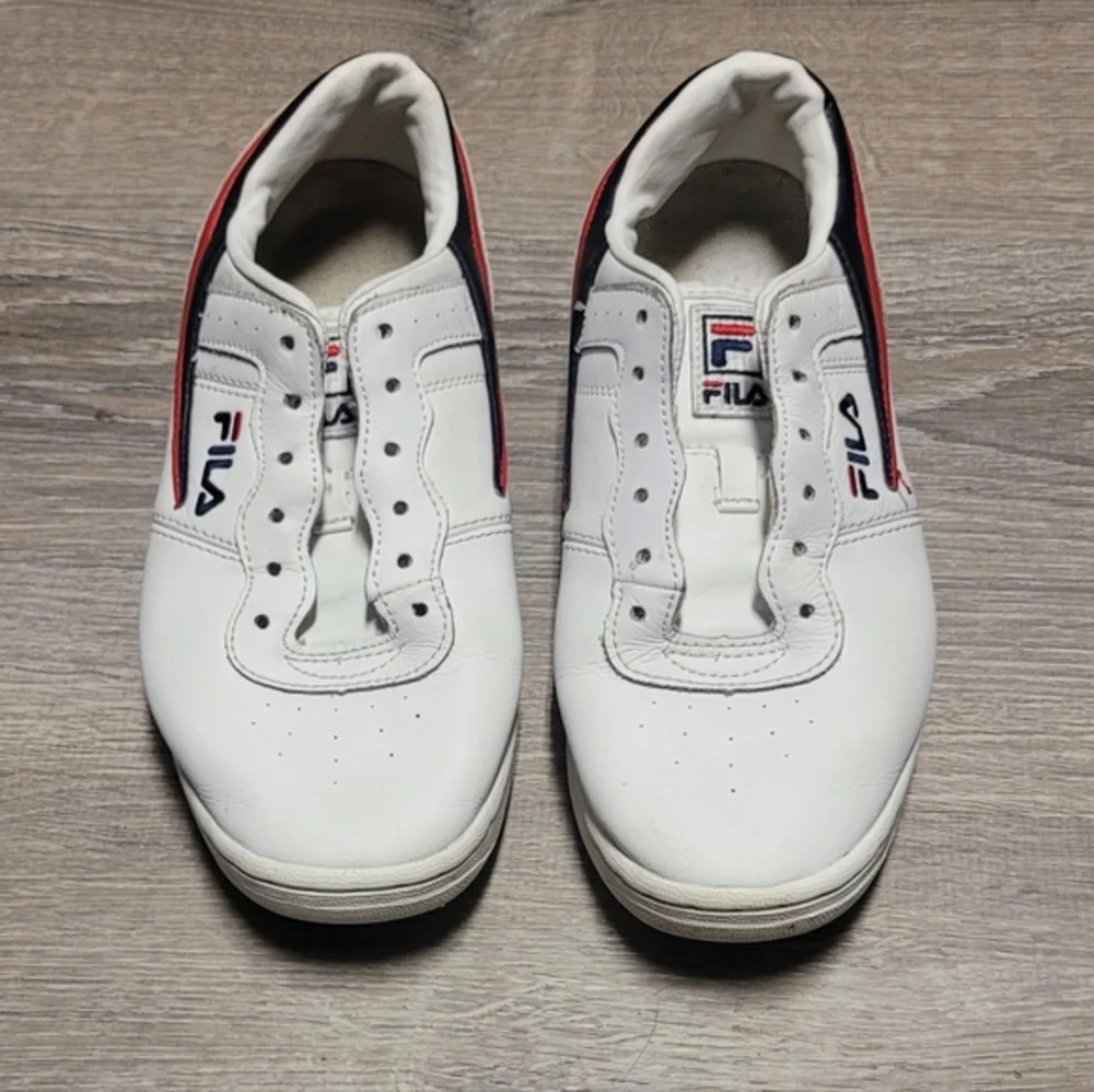 Fila Women's Original Fitness Athletic Sneakers White‎ Blue Red Size 7½